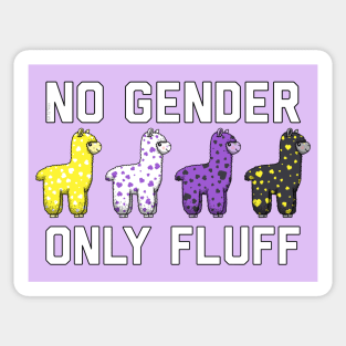 No Gender Only Fluff Sticker